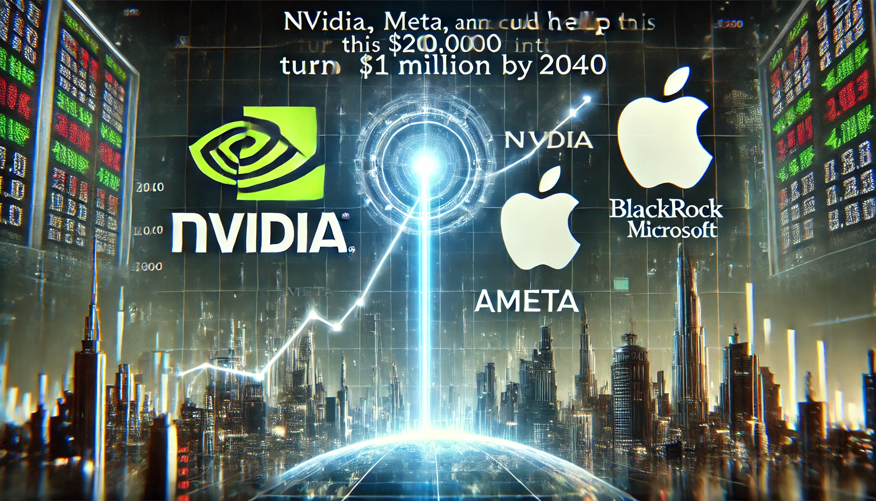 英伟达、Meta、苹果和微软可以帮助这只黑石ETF将20万美元变成100万美元，到2040年